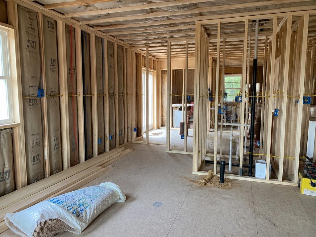 Woningverbouwing in uitvoering